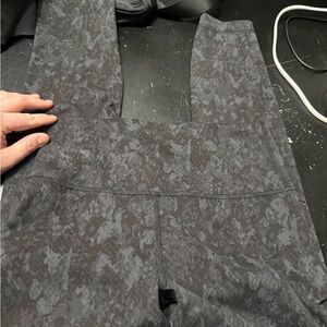 lululemon athletica Black Patterned Leggings